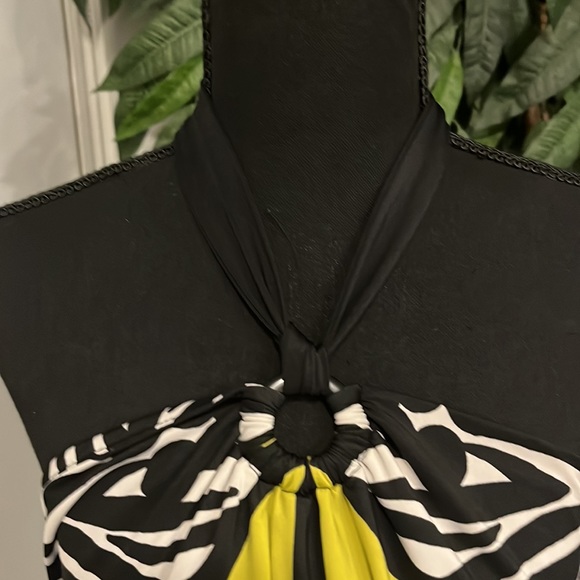 (EUC) INC Halter Fitted Blouse - Picture 3 of 6